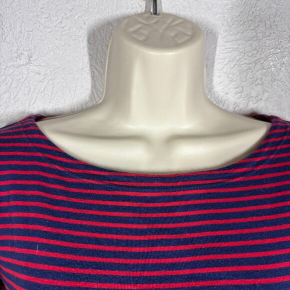 Vineyard Vines Stripe Knit Top Pullover Scoop Neck Long Sleeve - M - Picture 3 of 10